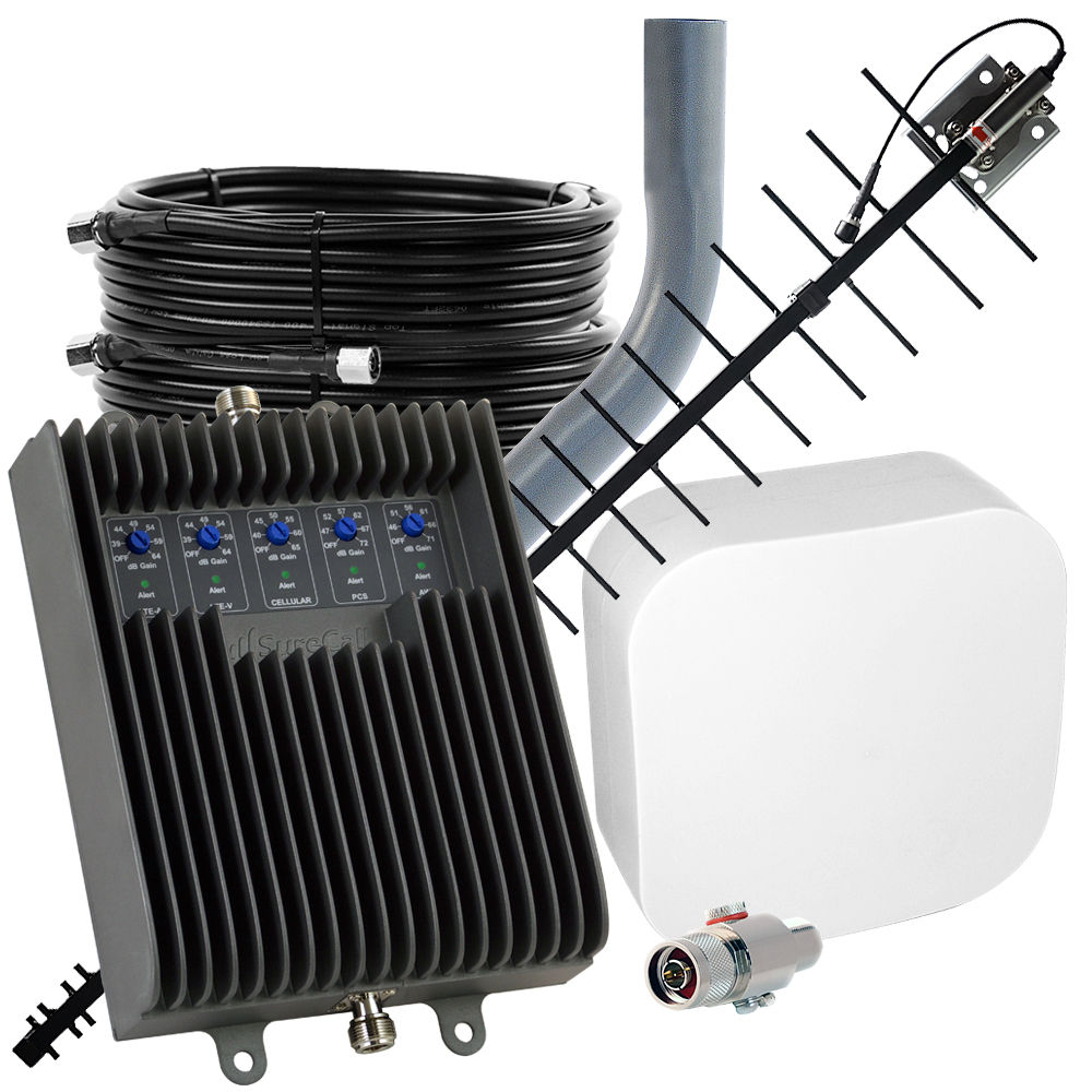 Can I use a router to set up a wi-fi network in my home using the cellular signal from a cell signal booster?