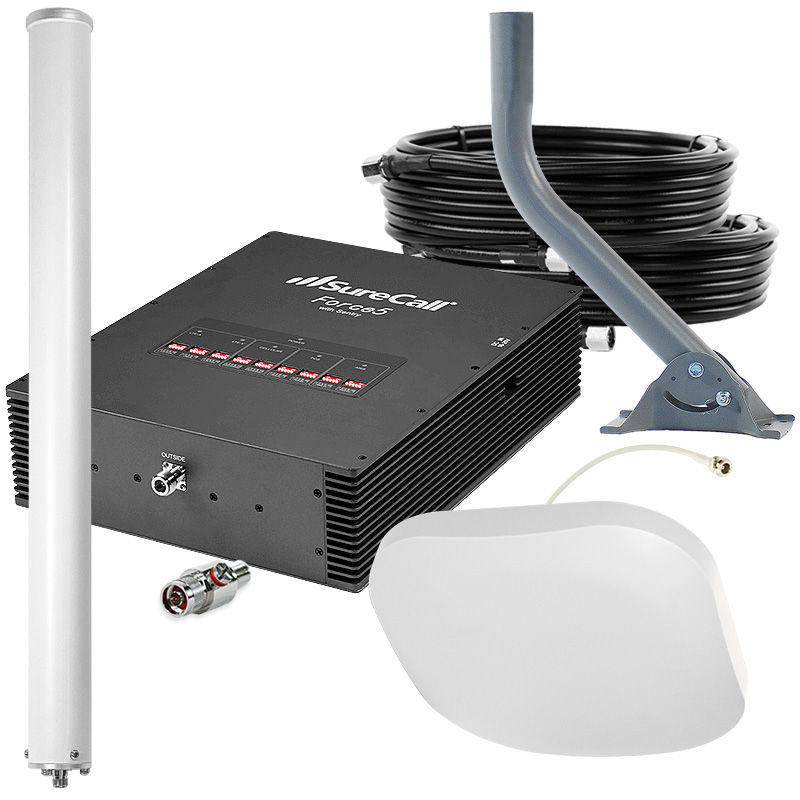 SureCall Force5 2.0 Commercial Cell Signal Amplifier with 1 to 4 Antennas Questions & Answers