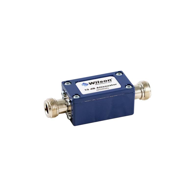 What is the power rating on Wilson Electronics attenuators?