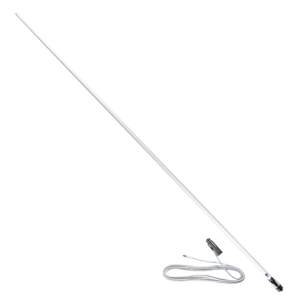 How does the Poynting OMNI-293/493 antenna compare to the RFI CDQ7199 82-inch marine whip antenna?